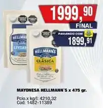 Hellmann's - mayonesa x 475 gr