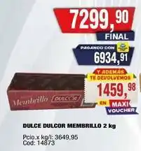 Maxiconsumo Dulcor - dulce dulcor membrillo oferta