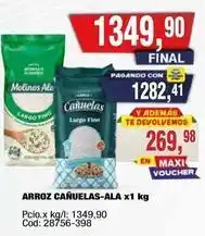 Maxiconsumo Cañuelas - arroz cañuelas-ala x1 kg oferta