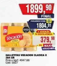Maxiconsumo Vocacion - galletitas vocacion clasica x 384 gr oferta