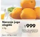 Disco Naranja jugo elegida oferta