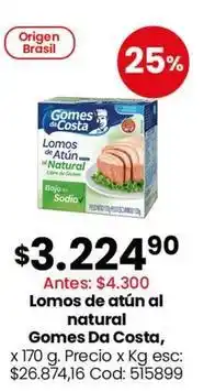 Gomes da costa - lomos de atún al natural