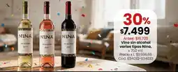 Coto Vino sin alcohol varios tipos, x 750 ml cod. 634032-634033 oferta