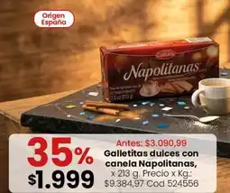 Coto Origen - galletitas dulces con canela napolitanas oferta