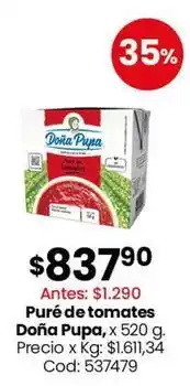 Coto Doña pupa - puré de tomates oferta