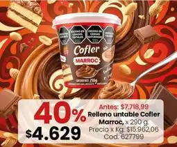 Coto Cofler - relleno untable marroc oferta