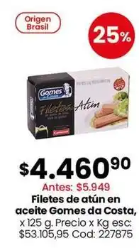 Coto Gomes da costa - filetes de at uevo n en aceite oferta