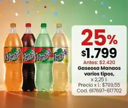 Coto Manaos - gaseosa oferta