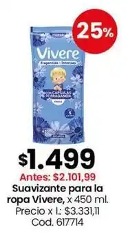Coto Vivere - suavizante para la ropa oferta