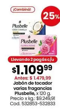 Coto Plusbelle - jabón de tocador varias fragancias oferta