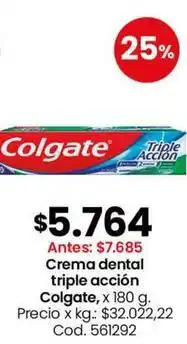 Coto Colgate - crema dental triple acción oferta