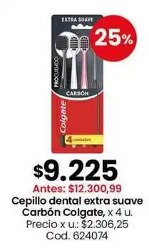 Coto Colgate - cepillo dental extra suave carbón oferta