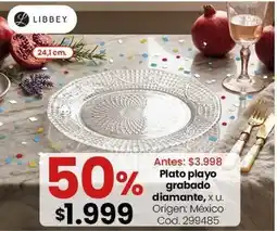 Coto Origen - plato playo grabado diamante oferta