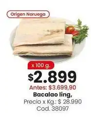 Origen - bacalao ling