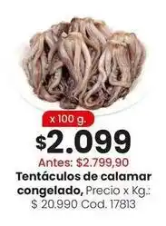 Coto Tentáculos de calamar congelado oferta