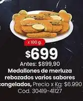 Coto Medallones de merluza rebozados varios sabores congelados, cod. 30419-41127 oferta