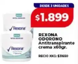 Supermayorista Vital Rexona odorono antitranspirante crema oferta