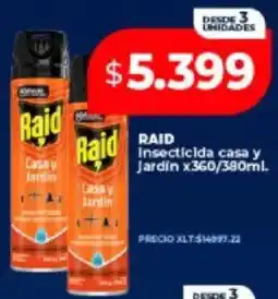 Supermayorista Vital Raid insecticida casa y jardín oferta