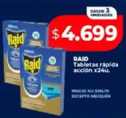 Supermayorista Vital Raid tabletas rápida acción oferta