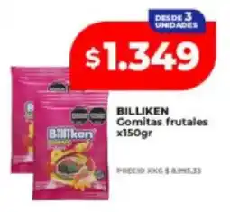 Supermayorista Vital Billiken gomitas frutales oferta