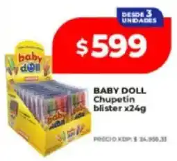 Supermayorista Vital Baby doll chupetin blister oferta