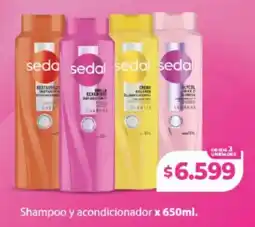 Supermayorista Vital Sedal shampoo y acondicionador oferta