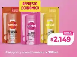 Supermayorista Vital Sedal shampoo y acondicionador oferta