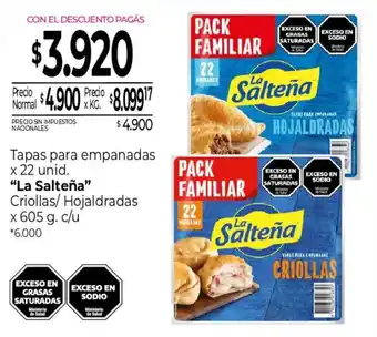 La saltena tapas para empanadas