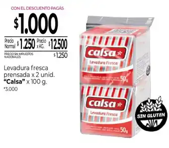 Calsa levadura fresca