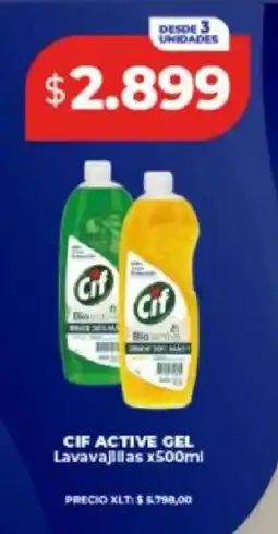 Supermayorista Vital Cif active gel lavavajillas oferta