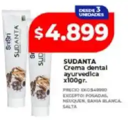 Supermayorista Vital Sudanta crema dental ayurvedica oferta