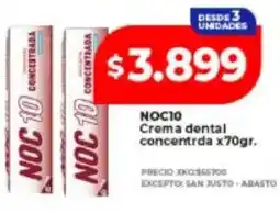 Supermayorista Vital Noc10 crema dental concentrada oferta