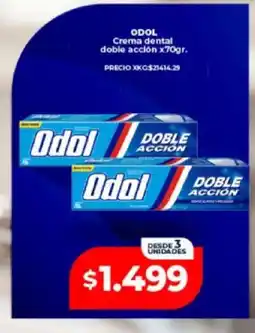 Supermayorista Vital Odol crema dental doble accion oferta