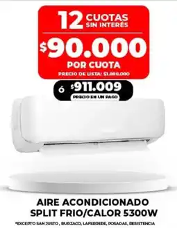 Supermayorista Vital Aire acondicionado split frio/calor 5300w oferta