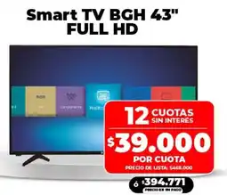 Supermayorista Vital Bgh smart tv 43 full hd oferta