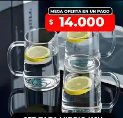 Supermayorista Vital set taza vidrio oferta