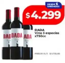 Supermayorista Vital Dada vino 3 especias oferta