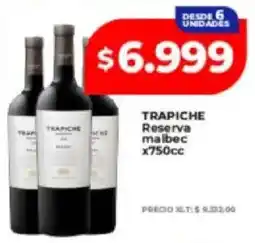 Supermayorista Vital Trapiche reserva malbec oferta