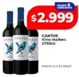 Supermayorista Vital Cantus vino malbec oferta