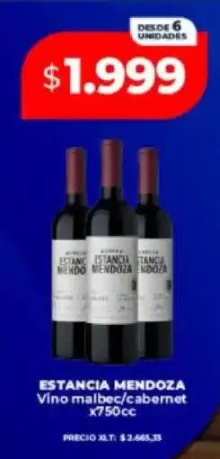 Supermayorista Vital Estancia mendoza vino malbec/cabernet oferta