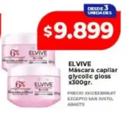 Supermayorista Vital Elvive mascara capilar glycolic gloss oferta
