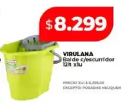 Supermayorista Vital Virulana balde c/escurridor oferta