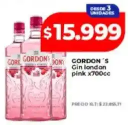 Supermayorista Vital Gordon's Gin london pink oferta
