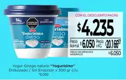 La Anonima Yogurisimo yogur griego natural oferta