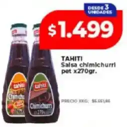 Supermayorista Vital Tahiti salsa chimichurri oferta