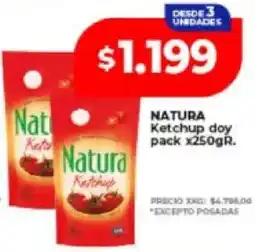 Supermayorista Vital Natura ketchup oferta