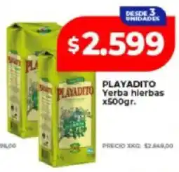 Supermayorista Vital Playadito yerba hierbas oferta