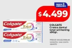 Supermayorista Vital Colgate crema dental total whitening oferta