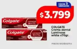 Supermayorista Vital Colgate crema dental luminous white oferta