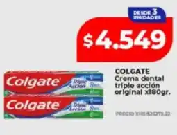 Supermayorista Vital Colgate crema dental triple acción original oferta